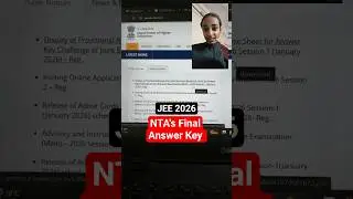 Re-Claim Final Answer Key | JEE Main 2026 January Attempt