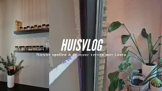 Huisvlog! 💕🎨 - Nieuwe spullen & de muur verven met Laura!
