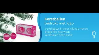 Kerstballen bedrukt met logo