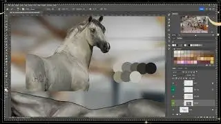 Race Horse Speed Paint | Digital Art Timelapse