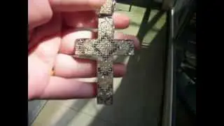 GET ICED OUT WITH A BLACK & YELLOW CROSS VERY UNIQUE DESIGN FIT FOR A KING