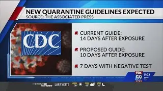 CDC changes recommendations on quarantine