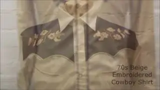 Vintage western shirts blue17