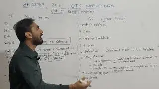 P. C. E || REPORT WRITING || FORMAT ||EXAMPLE || GTU WINTER 2025 ||