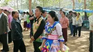 Mountain tribes (Hmong, Lao Loum, Khamu) and a Hmong-festival in Laos