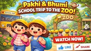 Pakhi & Bhumi at the Zoo 🦒🐘| Kids Cartoon | Times Of Toon