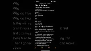 The Artist way #rnbvibe