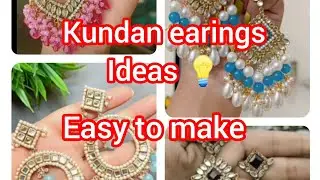 Beautiful and easy to make Kundan earings ideas #best #prices #by #hm #ordernow