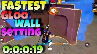 fast gloo wall tricks |fast gloo wall setting | sit up gloo wall trick | free fire