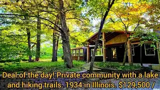 Illinois Cheap House For Sale | Private Beach | $129k | Creeks,Ponds | Illinois Homes For Sale