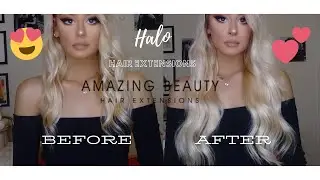 AMAZING BEAUTY HAIR HALO EXTENSIONS REVIEW!