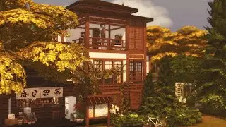 Traditional Japanese Townhouse | Studio Ghibli Inspired Home | No cc | The Sims 4 | Stop Motion