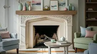 Cozy Evening Fireplace Living Room Live Ambience Stream (Study/Relax)