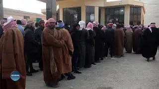 توزيع مازوت التدفئة في الصبخة ونواحيها بمقاطعة الرقة ومطالب بتجهيز كازيات إضافية لتخفيف الازدحام
