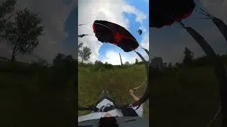 70 meters freefall handheld BASE jump from chimney