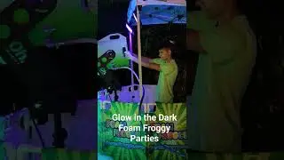 Glow in the Dark Foam Froggy Parties #foam #fun #foamparty #party