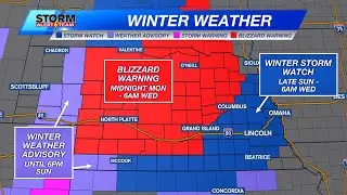 Winter storm across Nebraska to bring blizzard conditions - December 24, 2023