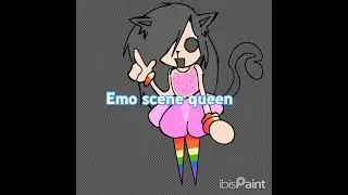 day 12: emo/scene #art #scenecore #emo #cringetober