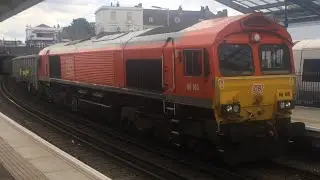 DB 66105 Hauling Empty JNA VTG Box Wagons Past Gravesend Heading To Angerstein 3/8/20