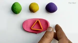 Best learn Color, Shapes,  Numbers with Play Doh Triangle । Preschool Toddler Learning video