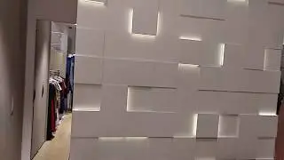 Монтаж гипсовых световых 3d панелей EViRO 