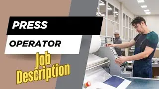 Job description of Press Operator - Role, Responsibilities & Skills