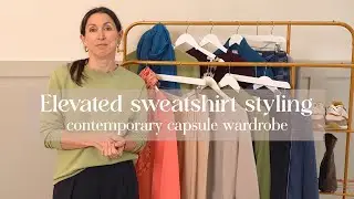 Elevate you style: 4 ways to wear sweatshirts for a polished look | 40+ capsule wardrobe