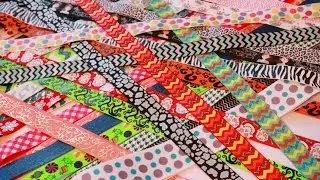 Small RIBBON HAUL, NEW HAIR BOWS and a GIVEAWAY? OH MY!