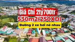 Bán Đất Nghỉ Dưỡng View Săn Mây Đà Lạt 530m2 250M Đất Ở 2.7 tỷ