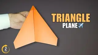 How To Make a PAPER AIRPLANE EASY - TRIANGLE PLANE - Best Paper Airplane That Flies Far