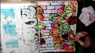 Art Journal Spread, TCW Art by Marlene Challenge 2