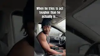 When he&rsquo;s a FAKE tough guy🤣 #shorts #music #song #funny #dance #1000miles #love