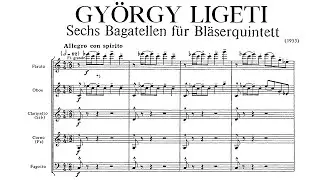 Gy&ouml;rgy Ligeti - 6 Bagatelles for Wind Quintet (1953) Score