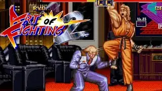 Ryo Sakazaki's Ryuko Ranbu vs Geese Howard's Deadly Rave! Art of Fighting 2 Arcade Story Ending