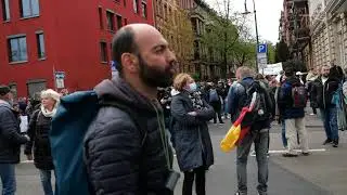 Unangemeldete Demonstration in Wiesbaden