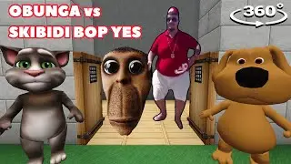 OBUNGA & SKIBIDI BOP YES YES YES NEXTBOT Chasing US in Minecraft 360&deg;