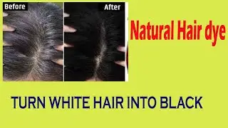 Homemade HAIR DYE/get instant BLACK HAIR in just 10.minutes/100%NATURAL