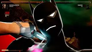 MK1 All Fatal Blows on Batman Beyond with Wings - DC Mod