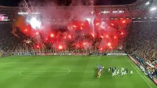 Dynamo Dresden Fans Pyro Show Before DFB Pokal Match
