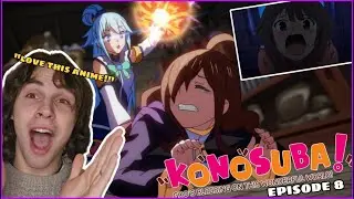 FIRST TIME EVER watching KONOSUBA!!!! EPISODE 8 || SEASON 1 REACTION