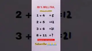 89% will fail...?#mathematics #maths #reels #trending #youtubeshorts #viral #shorts #shorts #short