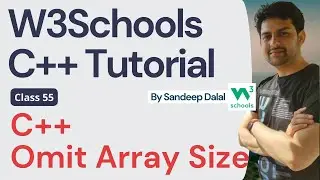 C++ Tutorial • C++ Omit Array Size • W3Schools • Object Oriented Programming using C++ Tutorial