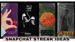 Creative snapchat streak ideas | Snapchat streak ideas | Poorvi Shrivastava | #stylewithpoorvi