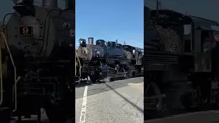 SMS Steam Locomotive #9 being towed by the SRNJ RR