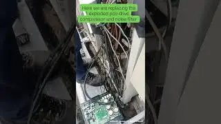 Daikin vrv3 replacing PCB defective and noise filter #hvac #daikin #electrician