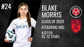 Blake Morris - 2029 - CAM - WCFC vs FC Stars (ECNL) - Apr 27, 2025