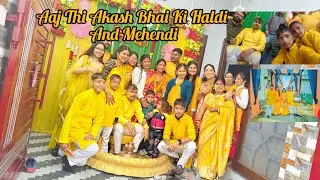 Aaj Hamne Akash Bhai Ki Mehendi Me Kiye Bahot Maje🎉#ShriPahadiVlogs.