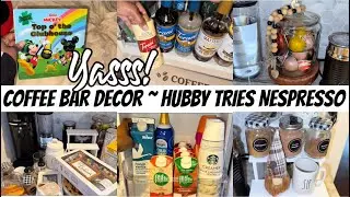 NEW COFFEE BAR DECOR | COFFEE BAR IDEAS FOR SMALL SPACES | NEW NESPRESSO