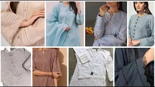 One color casual dress design |Latest designing ideas for plain dresses| Shirts+neck+sleeves designs