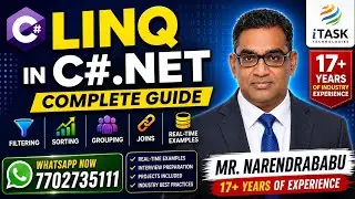 Master LINQ in C#.NET | Query Syntax, Method Syntax, & Real-Time Examples by Mr.Narendrababu